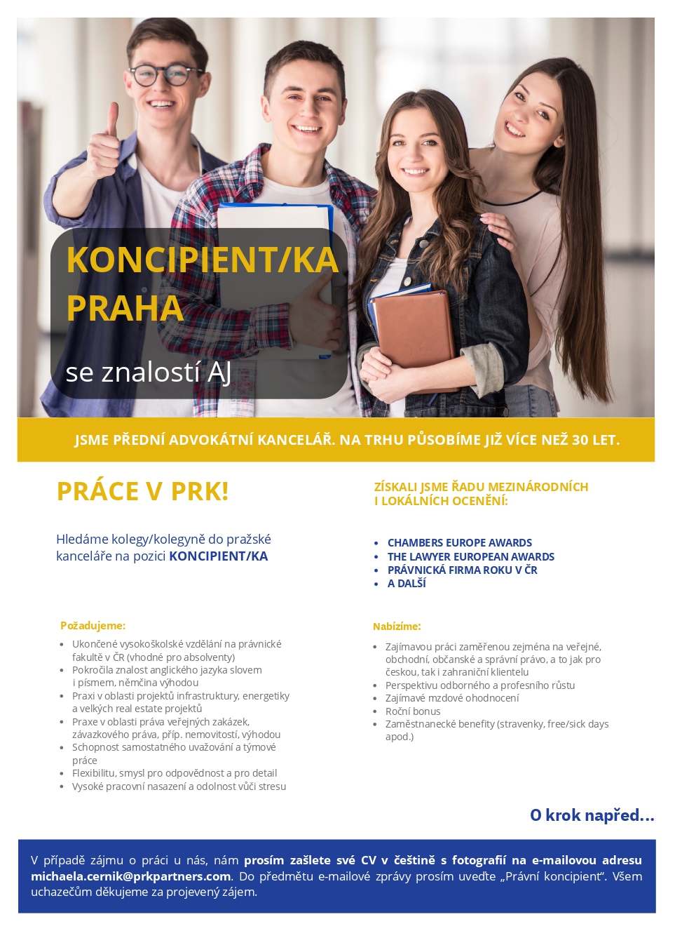 Koncipient/ka v PRK Partners